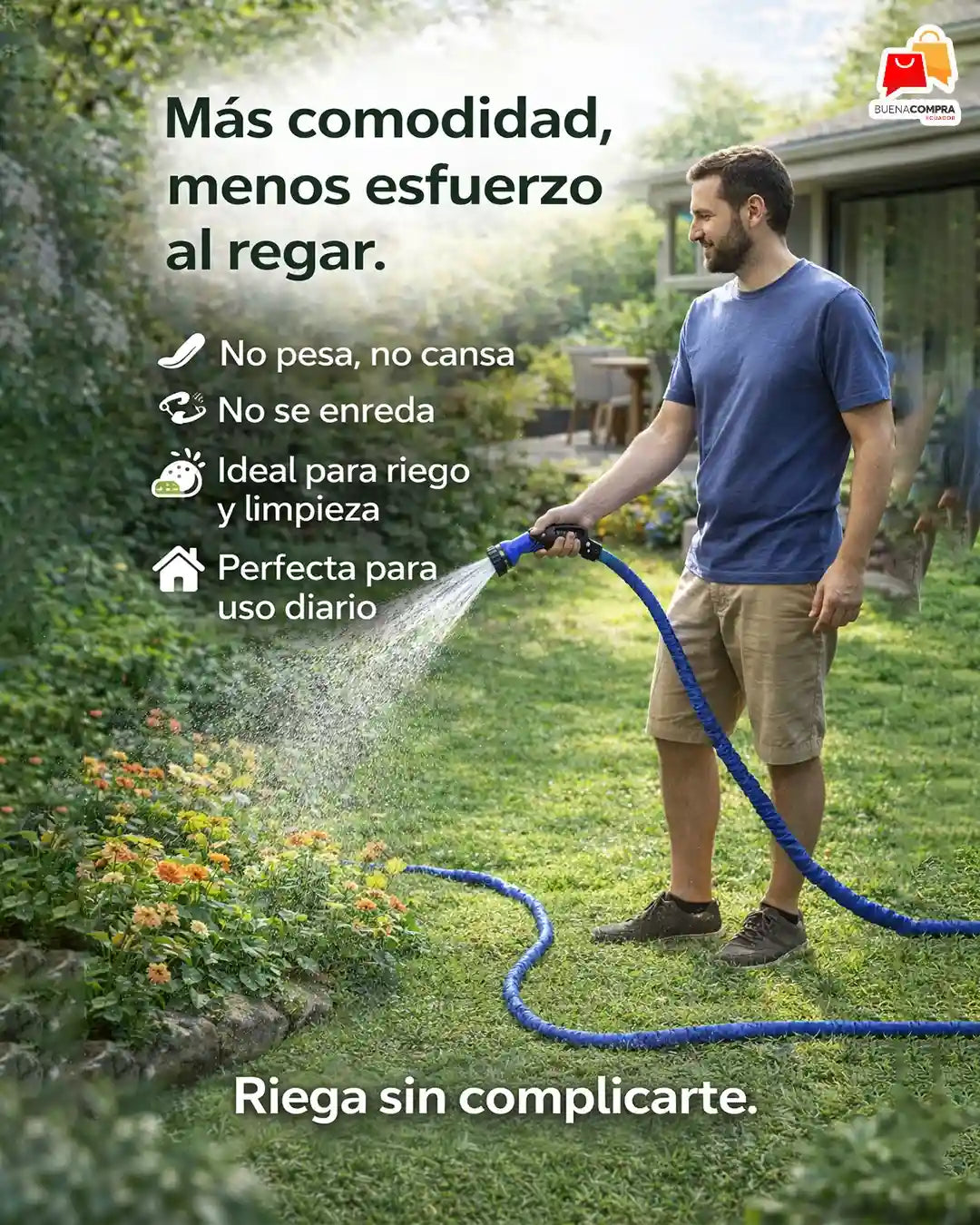 AquaFlex - Manguera + Aspersor