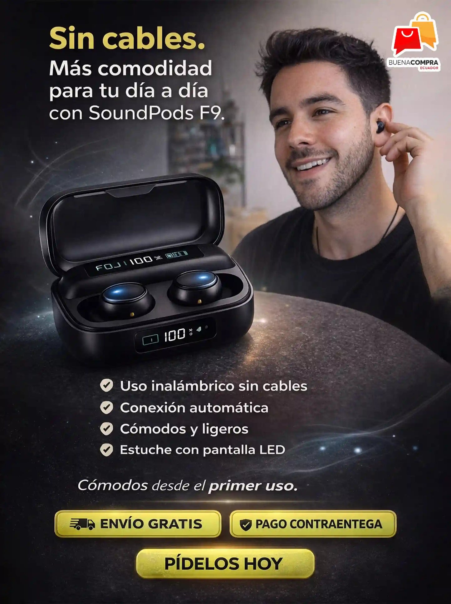 Audifonos F9 Soundpods X2